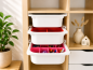 Preview: Large IKEA TROFAST storage box sliding smoothly in the rail system