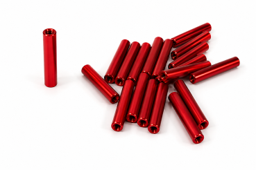 Preview: Aluminum Standoff Spacer M2 x 25 mm | Female-Female | Red Anodized