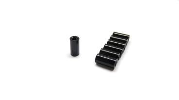 Preview: Aluminium Abstandshalter M3 x 10 mm | Female-Female | Schwarz eloxiert
