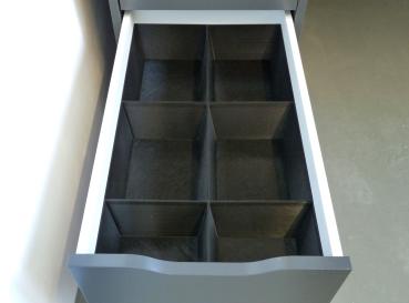 Ikea Organizer Set 2 hoch schwarz