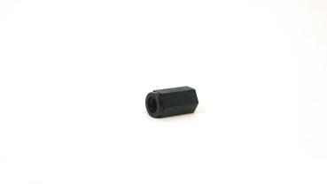 Nylon Abstandshalter M3 x 10 mm | Innengewinde beidseitig | Ø 6 mm | PA6 Schwarz