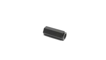 Nylon Abstandshalter M3 x 15 mm | Innengewinde beidseitig | Ø 6 mm | PA6 Schwarz