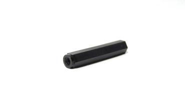 Nylon Abstandshalter M3 x 30 mm | Innengewinde beidseitig | Ø 6 mm | PA6 Schwarz