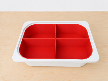 Preview: 4-Fach Organizer-Einsatz für IKEA TROFAST Box zur übersichtlichen Aufbewahrung von LEGO® und Spielzeug