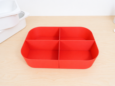 Preview: IKEA TROFAST Organizer mit vier großen Fächern für Spielzeug, Bastelmaterial und Kleinteile