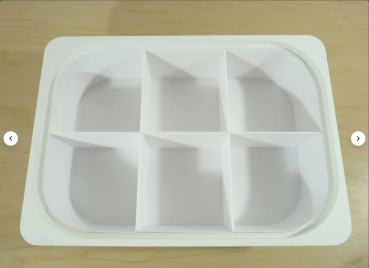 Preview: Passgenauer Organizer für IKEA TROFAST Box 42×30×10 cm aus hochwertigem PLA