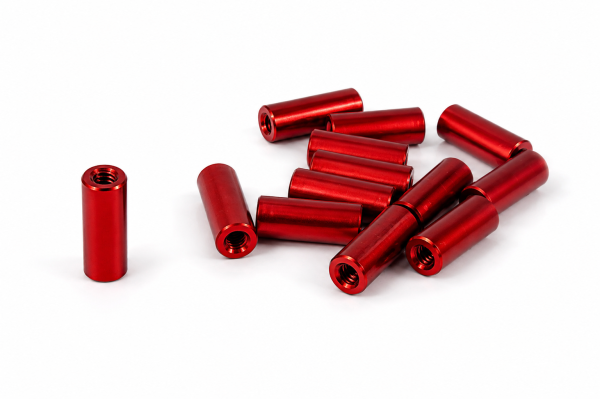 Aluminum Standoff Spacer M2 x 10 mm | Female-Female | Red Anodized