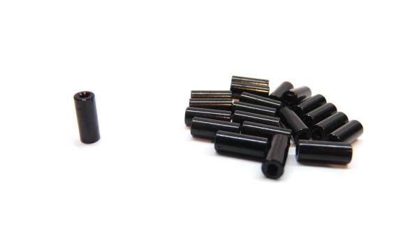 Aluminium Abstandshalter M2 x 10 mm | Female-Female | Schwarz eloxiert