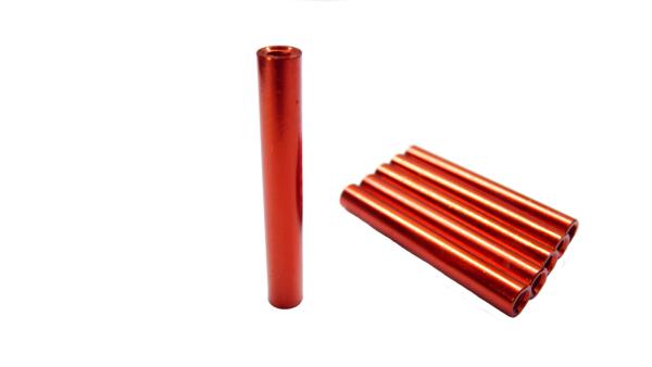 Aluminium Abstandshalter M3 x 35 mm | Female-Female | Rot eloxiert