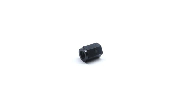 Nylon Abstandshalter M3 x 8 mm | Innengewinde beidseitig | Ø 6 mm | PA6 Schwarz