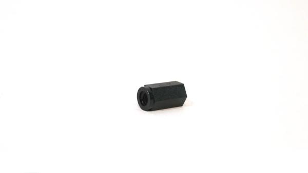Nylon Abstandshalter M3 x 10 mm | Innengewinde beidseitig | Ø 6 mm | PA6 Schwarz